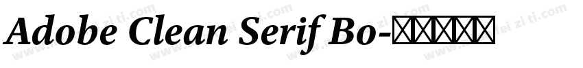 Adobe Clean Serif Bo字体转换